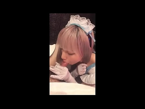 ❤️ Japanese Idol [mayuka], French maid costume, part 1, blowjob and jerk off with lotion Zolaula zapakhomo pa ife